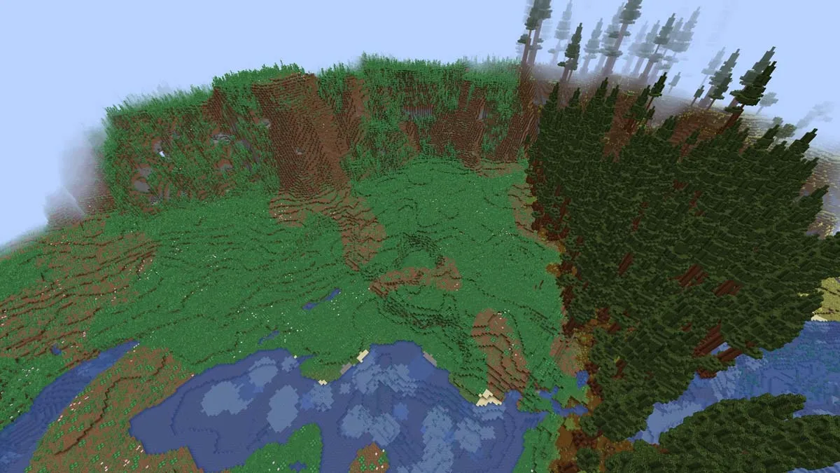 Biomes o Plenty Minecraft の生い茂った緑のバイオーム