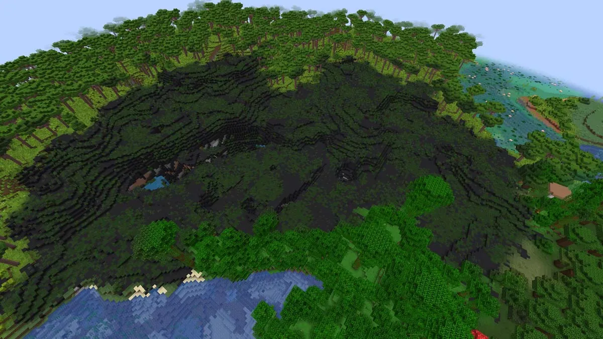 Volcanic plains biome in Biomes o Plenty Minecraft