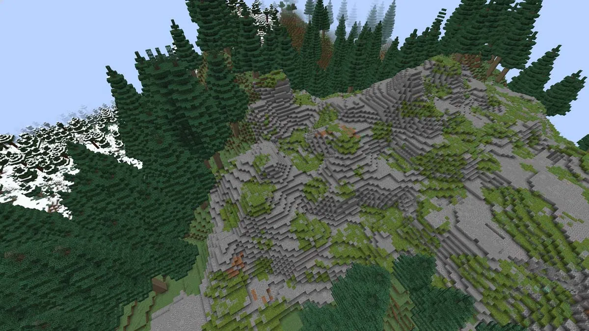 Biome de falaise dans Biomes ou Plenty Minecraft
