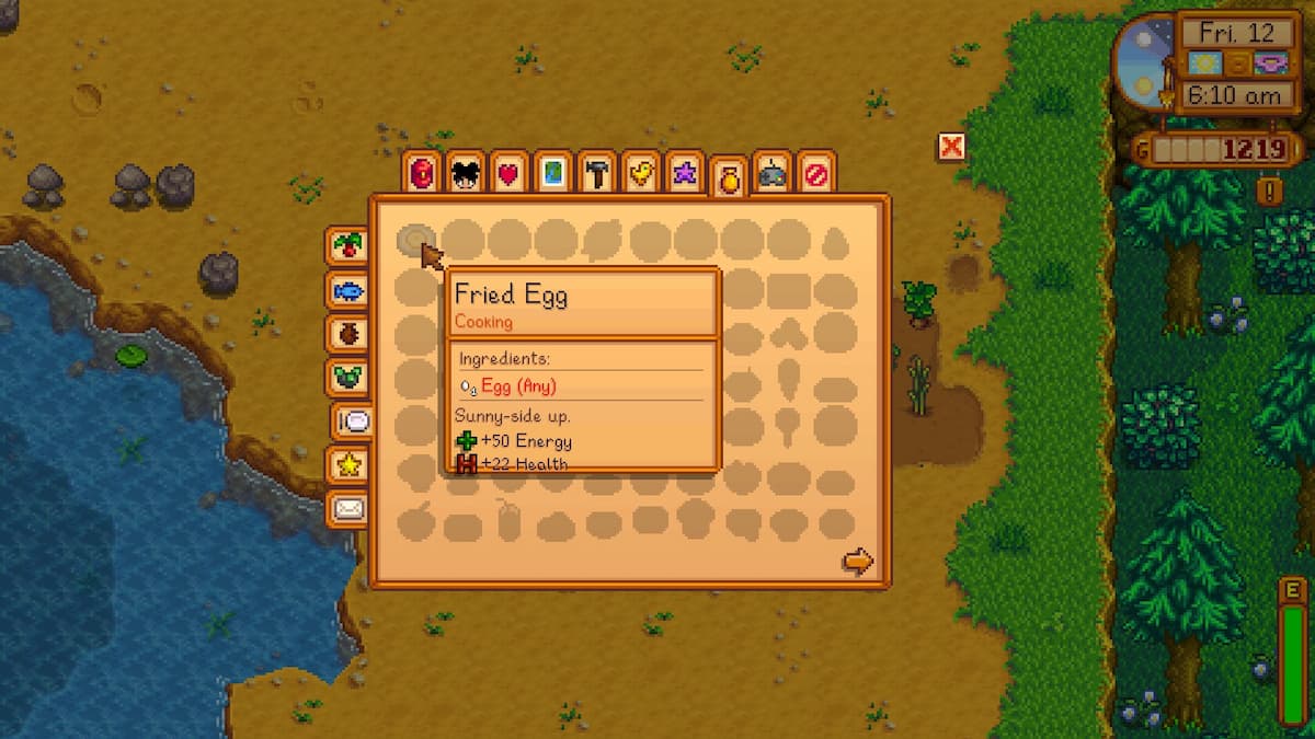 Fried Egg cooking recipe under Collections.
