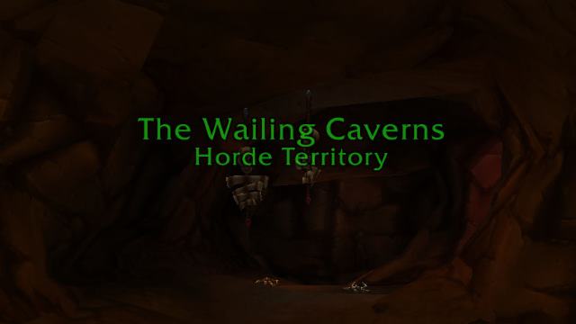 The title screen for Wailing Caverns.