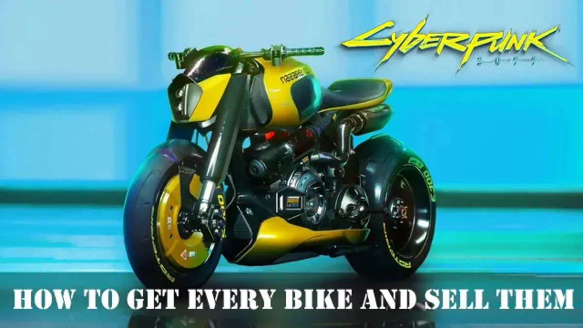 How to Get Every Bike and Sell Them in Cyberpunk 2077