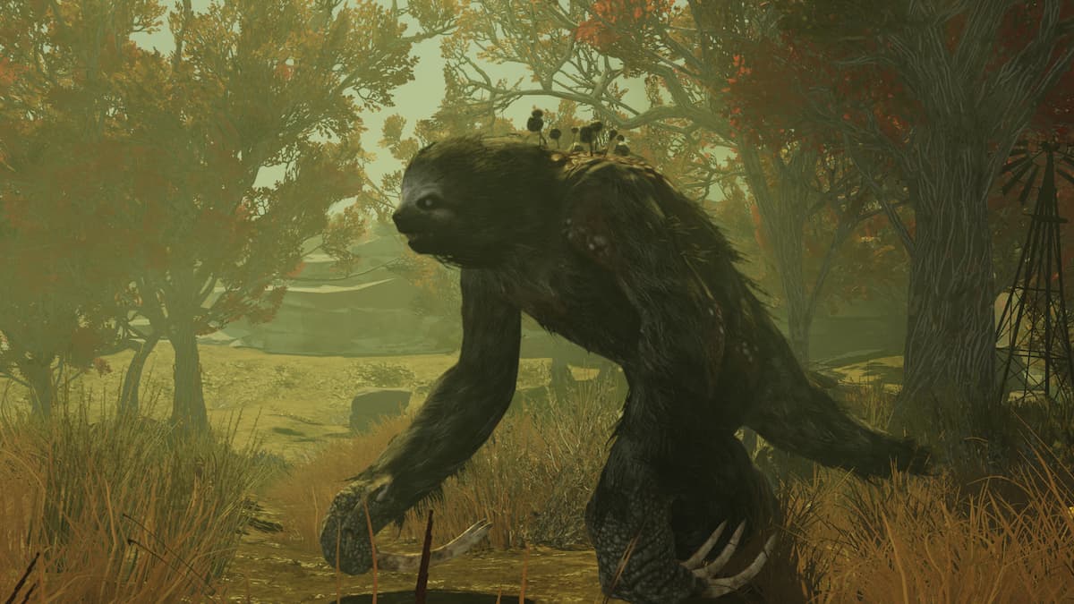 Mega Sloth in the swamp.