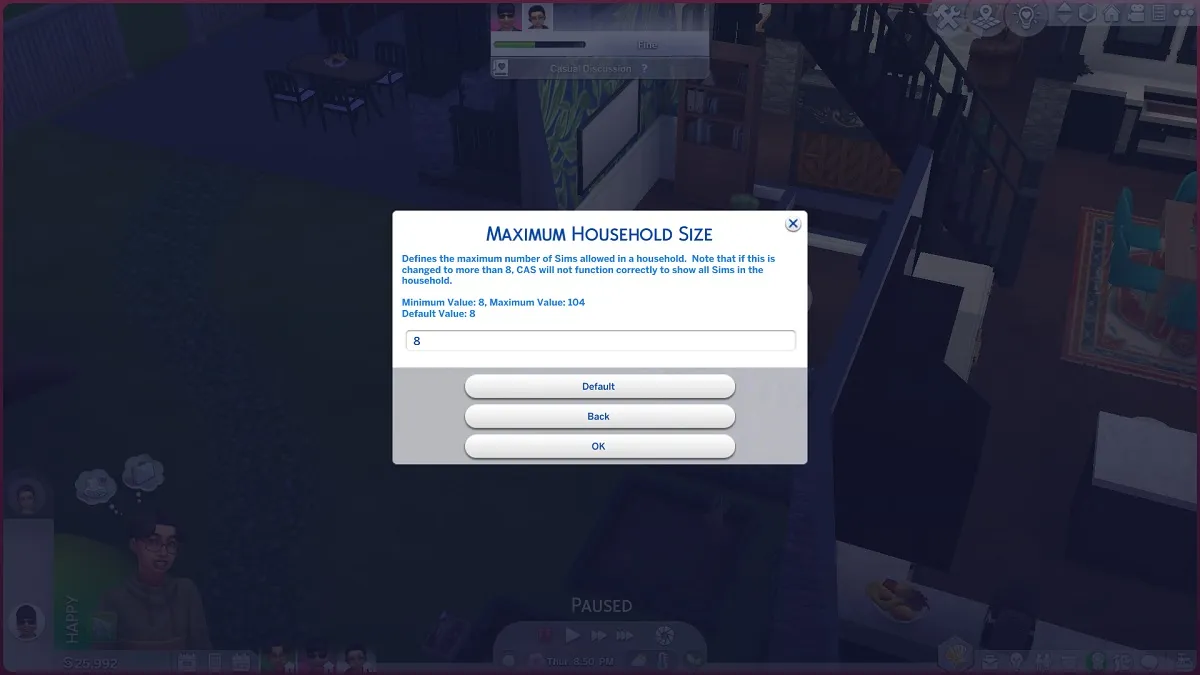 Using MCCC in Sims 4