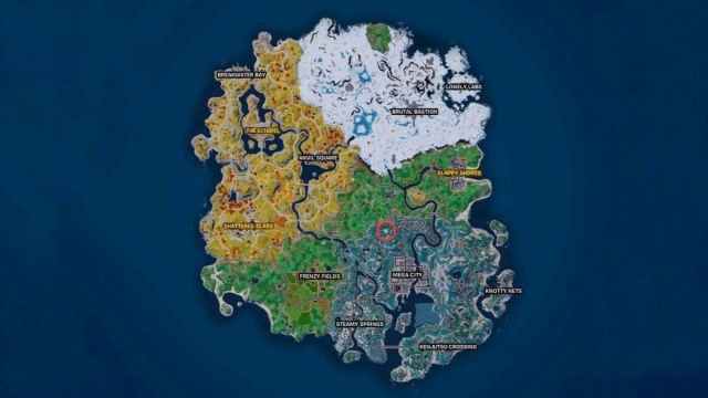 Fortnite CRZ-8 map location for the Two Key chest quest