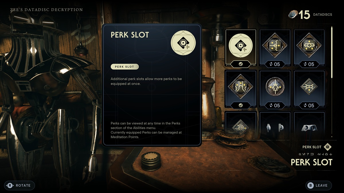 Star Wars Jedi Survivor — All Perk Slot Locations GameSkinny