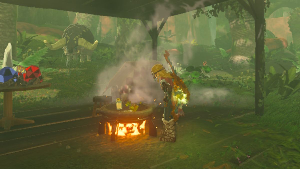 Cooking Station in Zelda: Tears of the Kingdom
