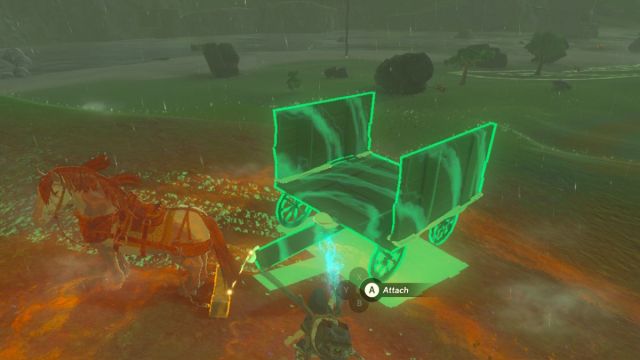 Zelda Tears of the Kingdom Horse Towing Harness attachment with Ultrahand ability