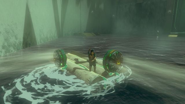 Zelda: Tears of the Kingdom Tajikats Shrine Puzzle Final Ultrahand Logs Solution Boot for Treasure Chest