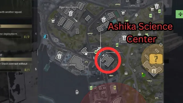 Call of Duty Warzone 2 Ashika Science Center map location