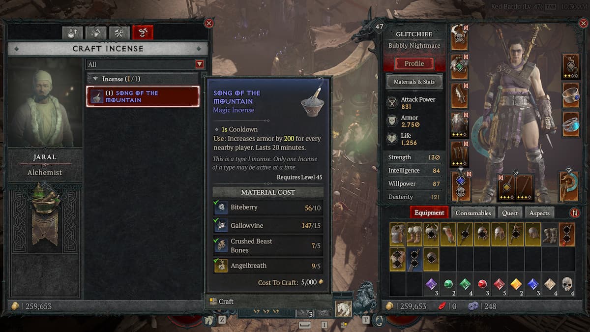 Diablo 4 How to Craft and Use Incense GameSkinny