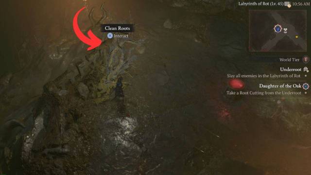 Diablo 4 Daughter of the Oak Quest guide Clean Roots interaction for Root Cuttings