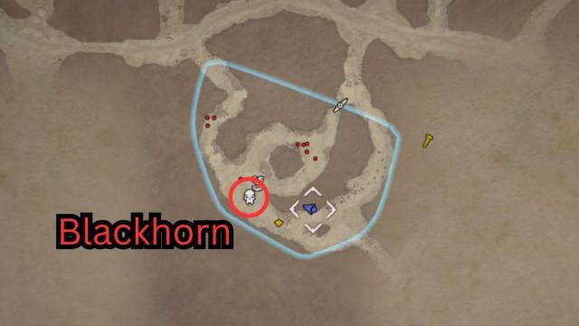 How to Complete The Fields of Ruin in Diablo 4 guide Blackhorn location on map
