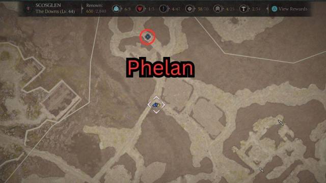 How to Complete The Fields of Ruin in Diablo 4 guide Phelan map location