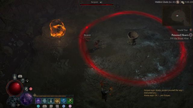 Diablo 4 Poisoned Hearts Blood Altar fight