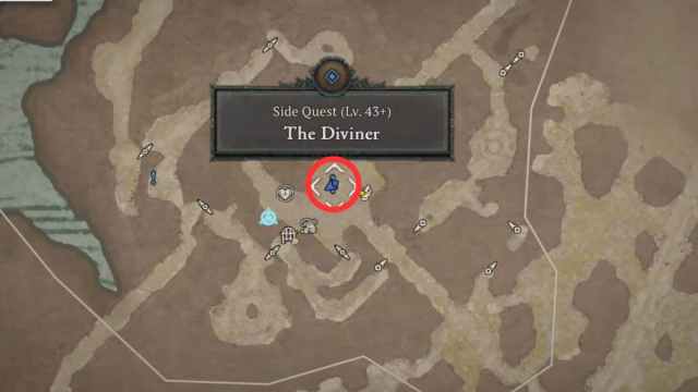 How to Complete The Diviner Quest in Diablo 4 Scholar Yuein location