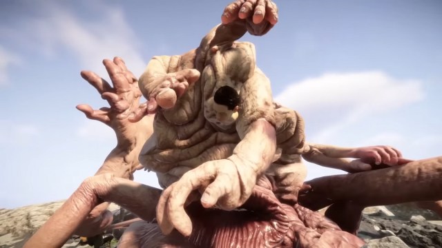 Final Flesh Boss made of hands in Sons of the Forest