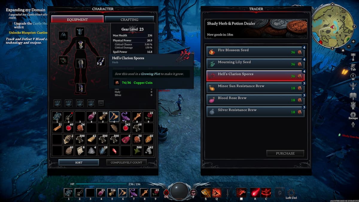 V Rising — How to Plant Seeds GameSkinny