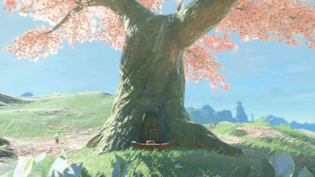 Zelda Tears of the Kingdom Cherry Blossom Tree offering