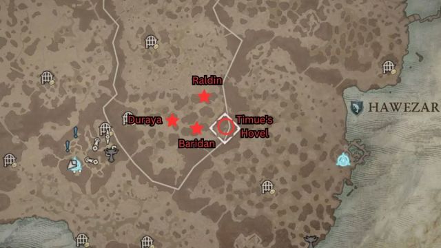 Diablo 4: How to Complete the Swamp's Protection delivering supplies map locations