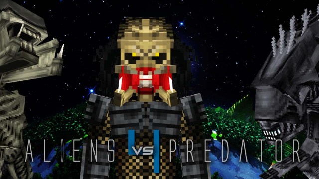 Alien vs predator mod key art for Minecraft