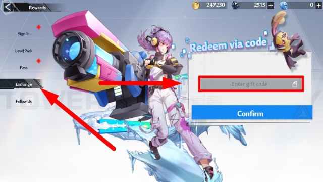 How to redeem codes in Tower of Fantasy