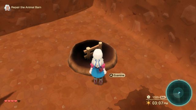 use ladders to keep going down Harvest Moon: The Winds of Anthos