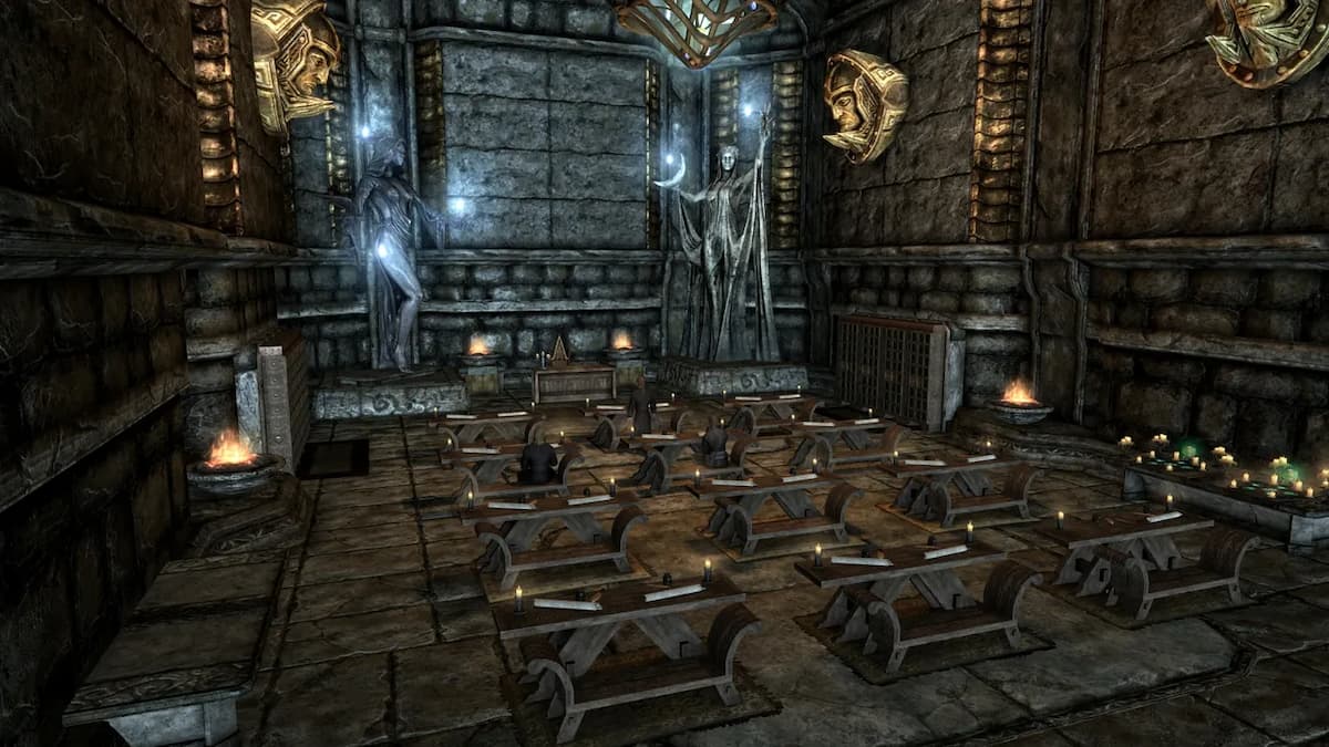 magic lesson classroom with student mages sitting