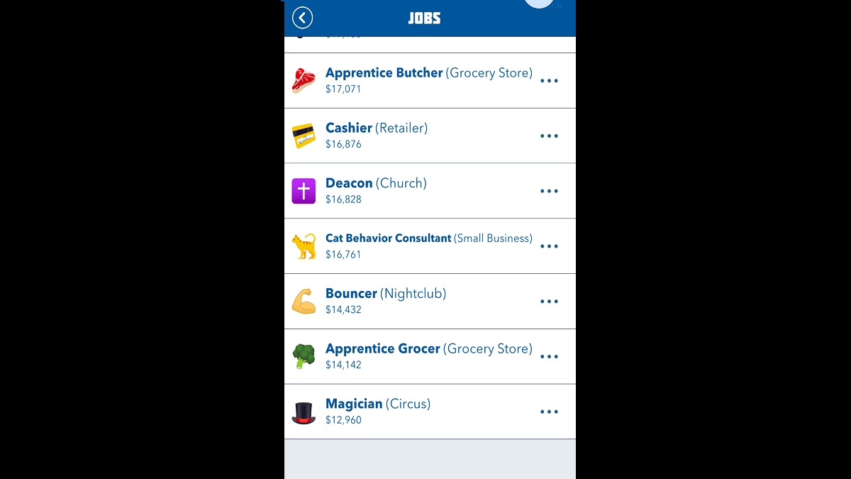 BitLife Job Listings