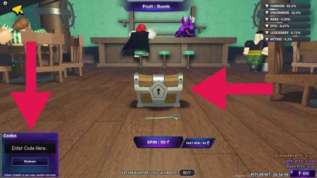 How to redeem codes in Fruit Battlegrounds on Roblox