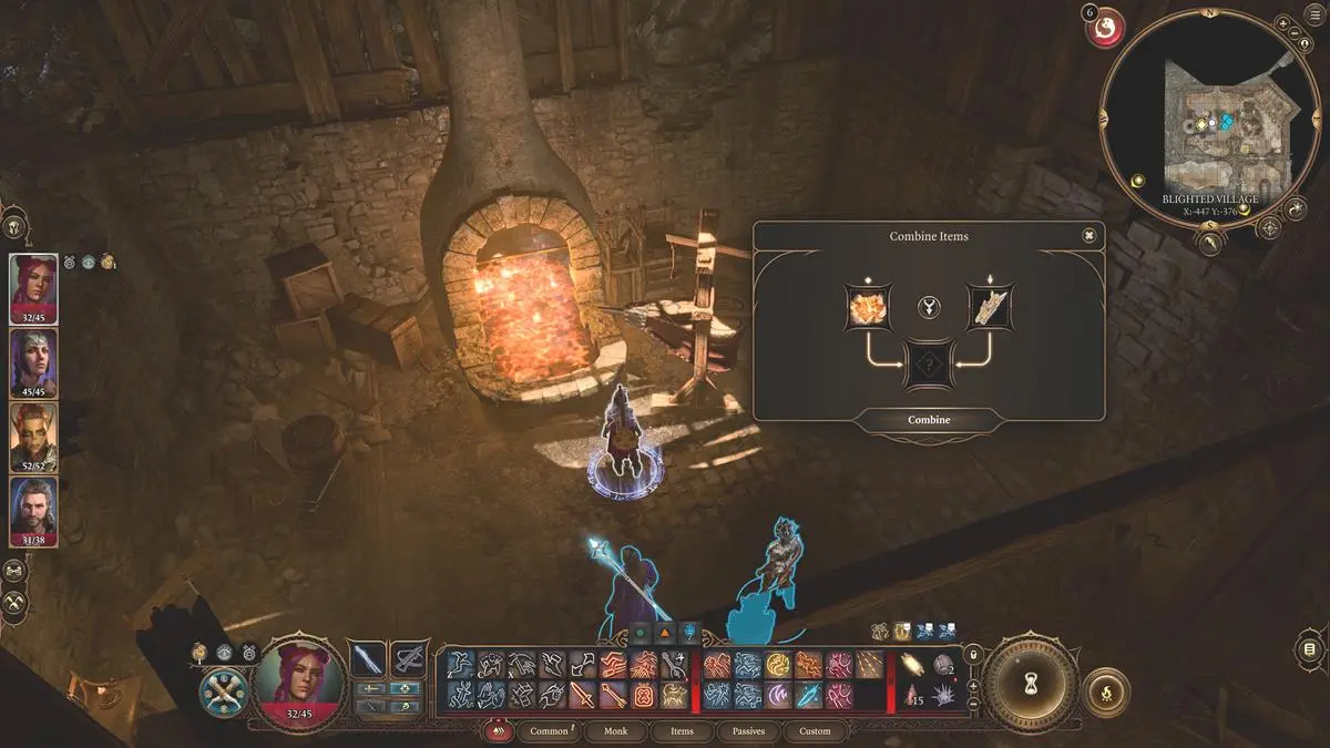 character crafting a sussur weapon in baldur's gate 3