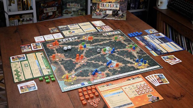 Active board game on the table