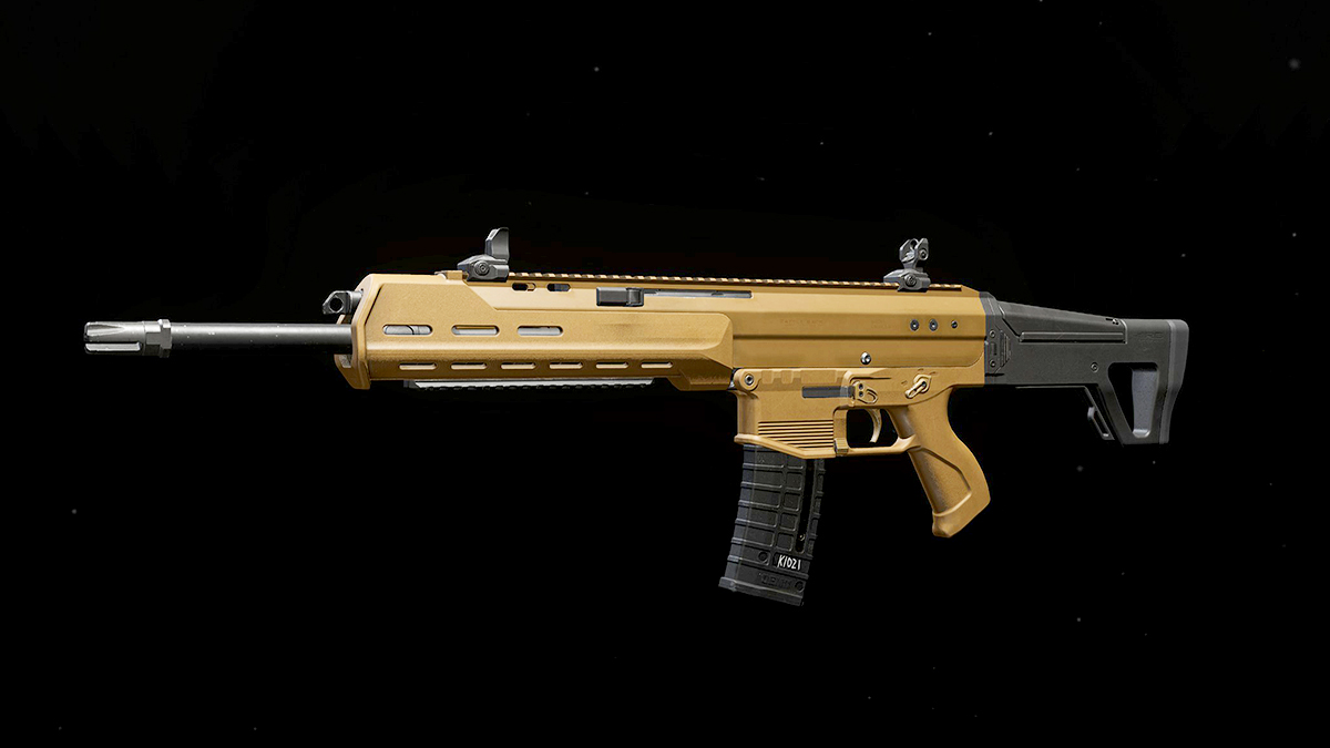 Side view fo the MCW Assault Rifle in Modern Warfare 3