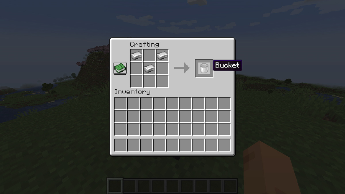 Minecraft How to Make a Bucket GameSkinny