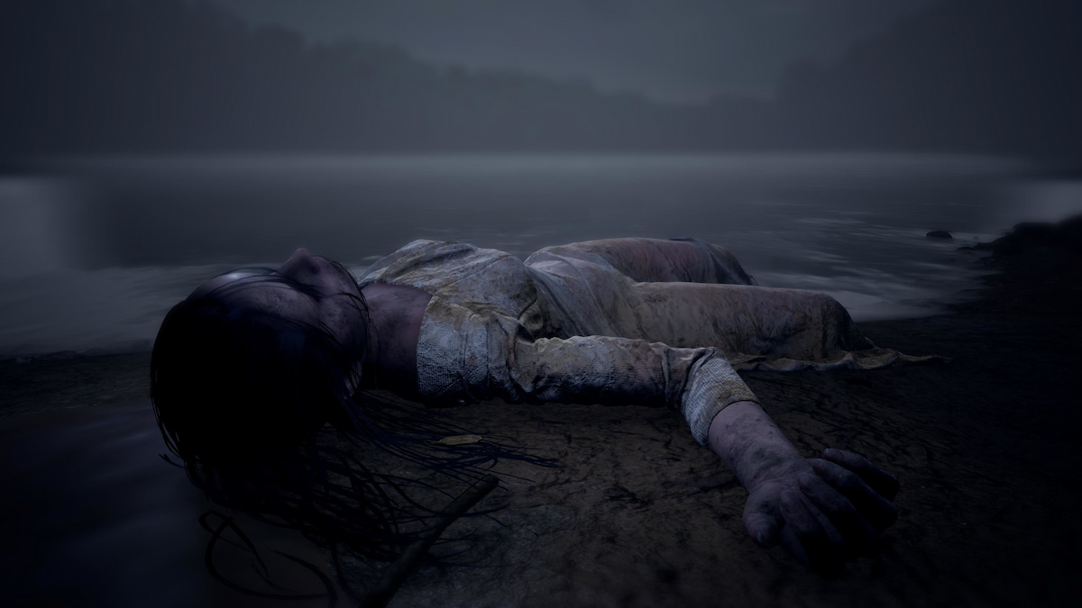 Promo Image for Martha is Dead; showing a dead body.