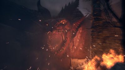 a red dragon in dragon's dogma 2