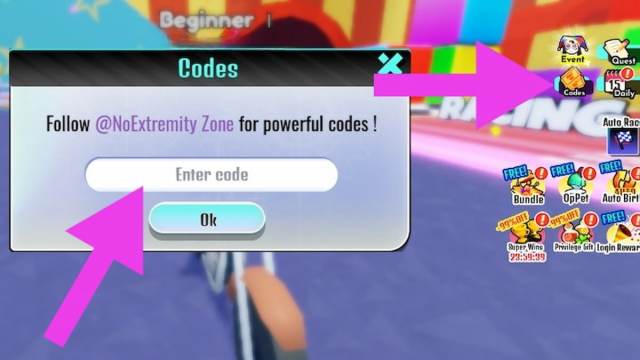 How to redeem codes in Super Driving Race