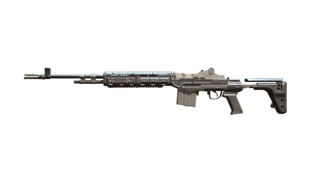 EBR 14 marksman rifle on a white background
