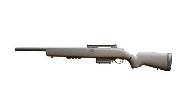 SPR 208 marksman rifle on a white background