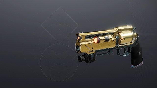 A side view of the Fatebringer Hand Cannon.