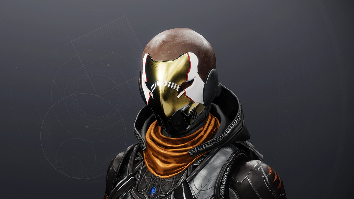 A side shot of the Celestial Nighthawk Hunter Exotic Helmet