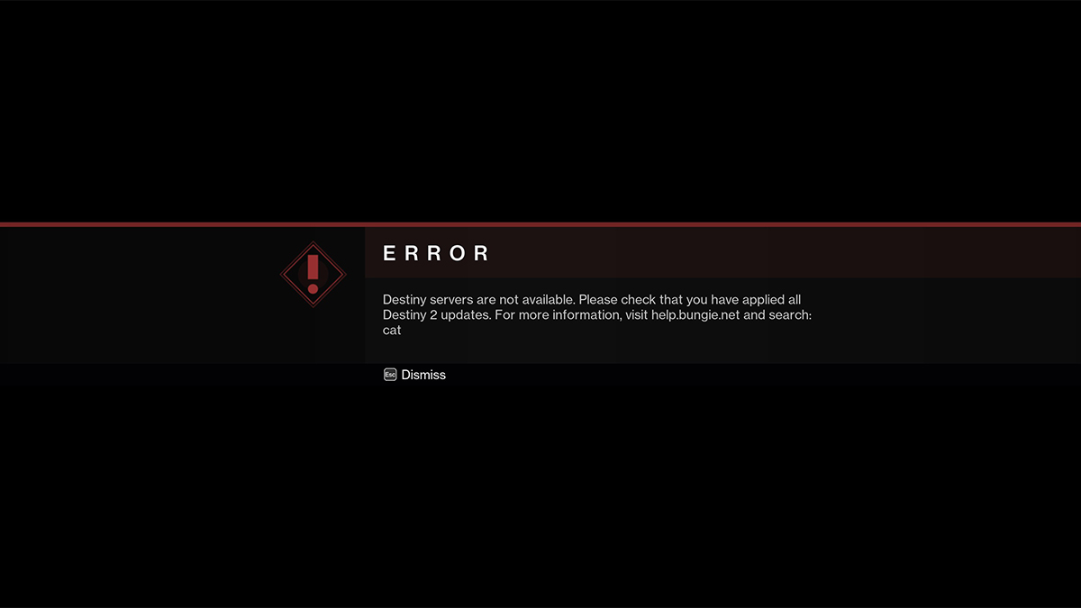 How to Fix Error Code Cat in Destiny 2 GameSkinny