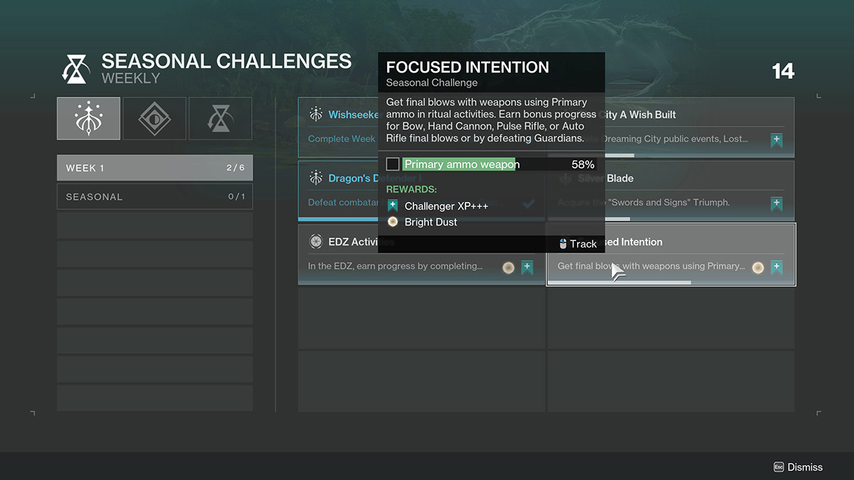 Destiny 2 Season of the Wish How to Complete Focused Intention