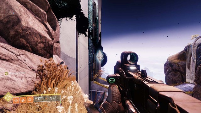 An Oracle crystal in the Spire of Keres in Destiny 2