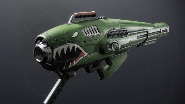 A side view of the Dragon's Breath Exotic Rocket Launcher