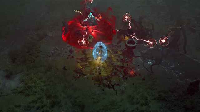Characters fighting in Diablo 4