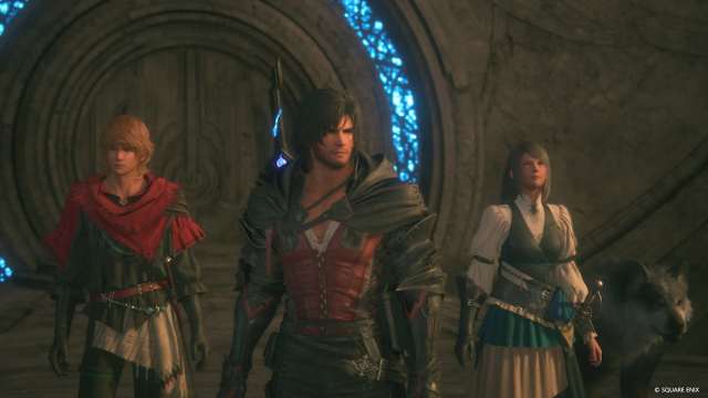 Clive, Jill, and Joshua in Final Fantasy 16