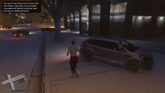 The Gooch knocked out in GTA 5 Online.
