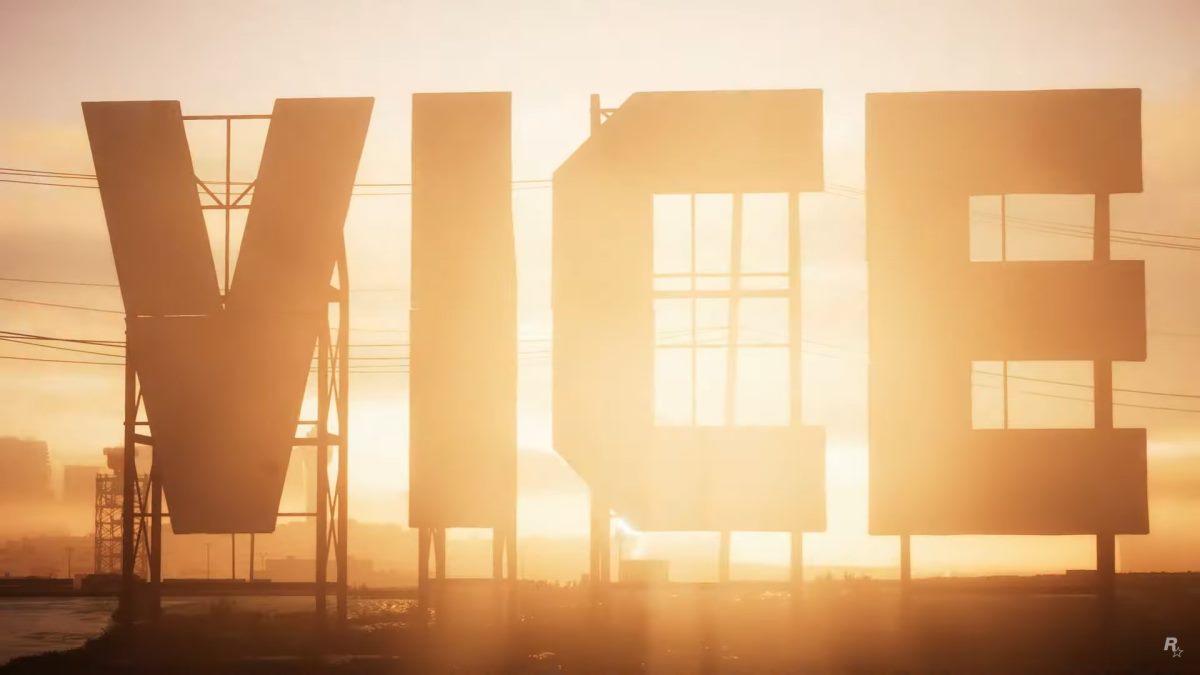 The Vice sign in the GTA 6 trailer.