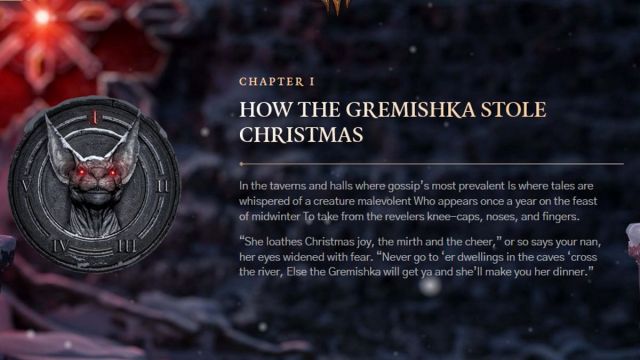 The first chapter of How the Gremishka Stole Christmas.